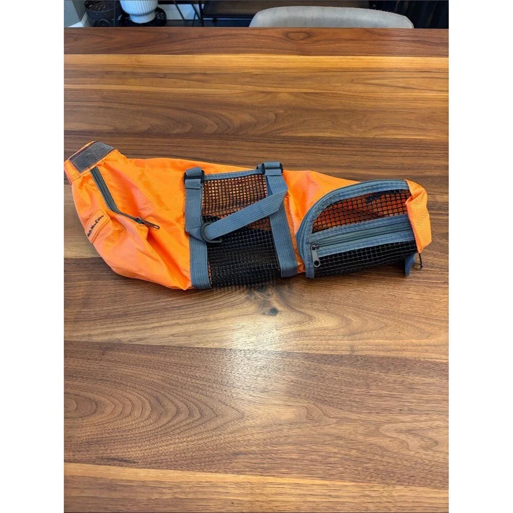 Hello Mow & Wow Orange and Mesh Animal Dog Cat Transport Travel Grooming Bag